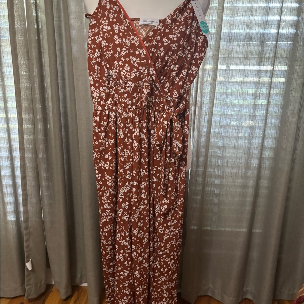 Floral Wrap Jumpsuit